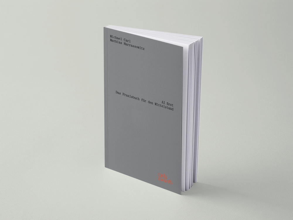 "AI first. Das Praxisbuch für den Mittelstand" Beitragsbild