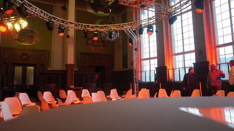 Der Moment, bevor es losgeht: Der Historische Speisesaal im Leipziger Hauptbahnhof